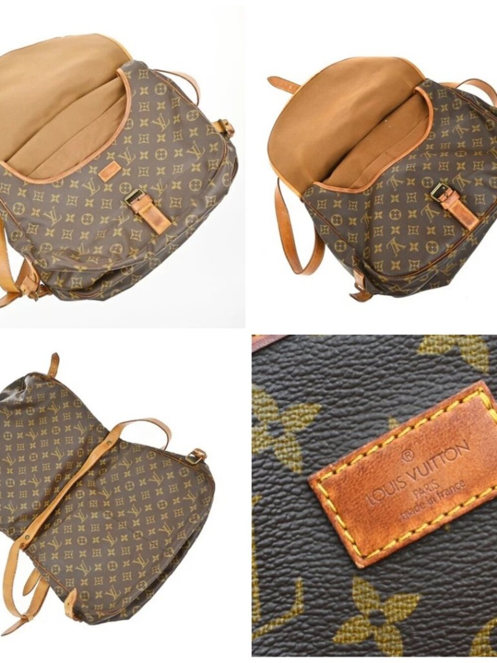LOUIS VUITTON Saumur 35 Shoulder Bag Monogram Leather BN France M42254 87EG370 - Picture 15 of 15